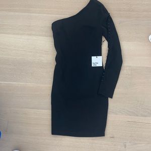 by the way. | Black one shoulder dress xs